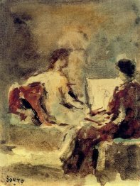 Künstler und Modell Künstler und Modell