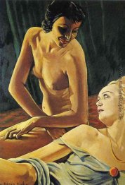 Die Brünette und blonde Die Brünette und blonde