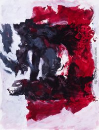 G-878 abstraktes Aquarell auf Papier in Gouache-Technik G-878 abstraktes Aquarell auf Papier in Gouache-Technik