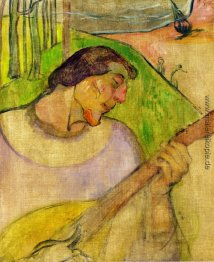 Selbstporträt mit Mandoline Selbstporträt mit Mandoline