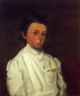 Junge Frau in Schwarz-Weiß (Mary Kerr)