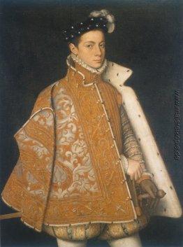 Ein Porträt einer jungen Alessandro Farnese, der zukünftige Herz