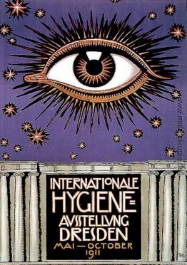 Plakat für die Internationalen Hygiene-Ausstellung 1911 in Dresd