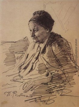 Porträt von T. S. Repina, Mutter des Künstlers
