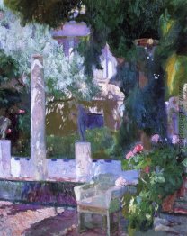 Rosenbusch am Haus Sorolla