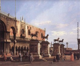Capriccio: Die Pferde von San Marco in der Piazzetta