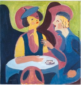 Zwei Frauen in einem Café