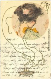 Mädchen Köpfen im Kreis Mädchen Köpfen im Kreis