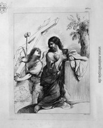 Jesus im Gebet, mit dem `Engel, der ihm zeigt, die Instrumente d Jesus im Gebet, mit dem `Engel, der ihm zeigt, die Instrumente d