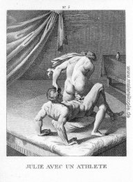 Julie mit einem Sportler Julie mit einem Sportler