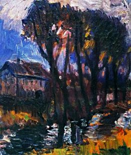 Bäume in einem Fluss