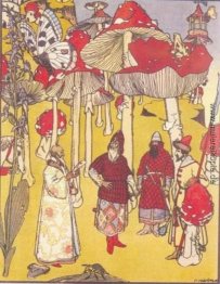 Illustration zum Märchen "Der Krieg der Pilze" Illustration zum Märchen "Der Krieg der Pilze"
