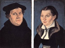 Diptychon mit den Porträts von Martin Luther und seine Frau