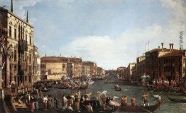 Ein Regatta auf dem Canal Grande