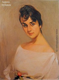 Frau mit Rose Frau mit Rose