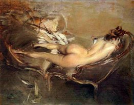 A Reclining Nude auf einem Day-Bed