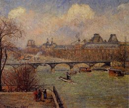 Blick auf die Seine von der erhöhten Terrasse des Pont Neuf