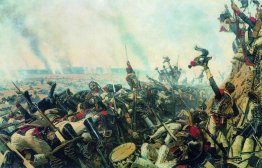 Das Ende des Borodino Schlacht
