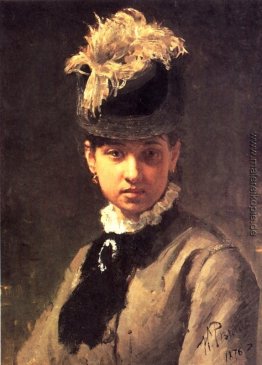 Porträt von Vera Repina, der Frau des Künstlers
