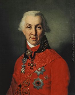 Porträt von Gavrila Romanovich Derzhavin