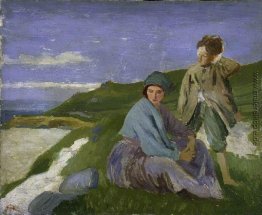 David und Dorelia in der Normandie