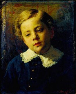 Porträt von Sergei Kramskoy, der Sohn des Künstlers