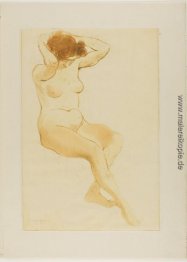 Femme de Trois Quarts Se coiffant Femme de Trois Quarts Se coiffant