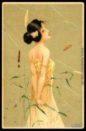 Mädchen umgeben von Pflanzen Mädchen umgeben von Pflanzen