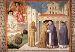 Vision des heiligen Dominikus und Treffen der St. Franziskus und