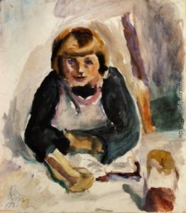 Kid eating Frühstück