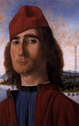 Porträt eines unbekannten Mannes mit roter Baskenmütze