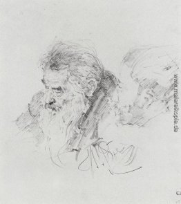 Ivan Shishkin bei einer Sitzung der Akademie der Bildenden Künst