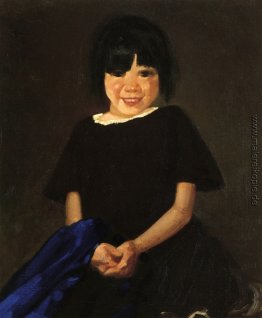 Portrait eines Mädchens in Schwarz