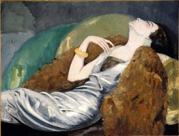 Frau auf Sofa