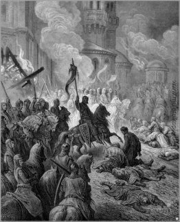 Eintritt der Kreuzfahrer in Konstantinopel im Jahre 1204