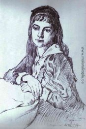 Portrait der Tochter des Künstlers, Vera Portrait der Tochter des Künstlers, Vera