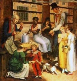 Pfeffer-Pot Frau an der Philadelphia Markt