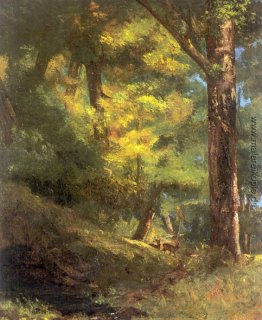 Zwei Rehe im Wald
