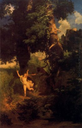 Syrinx flieht vor dem Ansturm der Pan