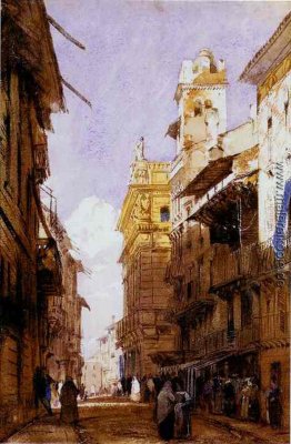 Corso Sant'Anastasia, Verona, mit dem Palast des Prinzen Maffei