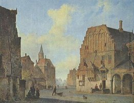 Mit Blick auf das Alte Rathaus in Arnhem, mit Fantasy-Elementen