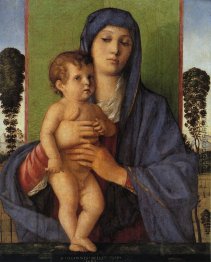 Madonna mit Bäumen