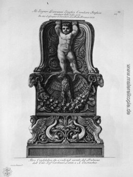 Candlestick in den Hof des Palazzo Lante in St. Eustachius