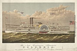 Columbia, New York Ausflugsdampfer, errichtet 1877