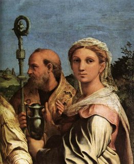 St. Cecilia mit Heiligen (Detail)