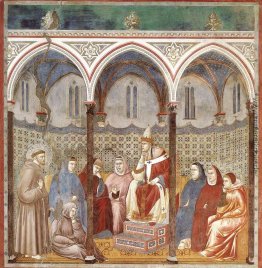 St. Francis eine Predigt von Papst Honorius III