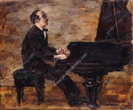 Portrait eines italienischen Pianisten und Dirigenten Carlo Tšek