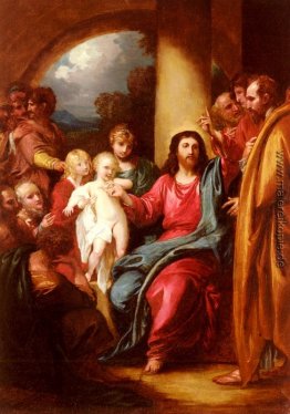 Christus Zeige ein kleines Kind als Emblem Of Heaven