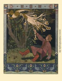 Illustration für die Geschichte von Prinz Iwan, Der Feuervogel u Illustration für die Geschichte von Prinz Iwan, Der Feuervogel u