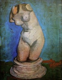 Gips-Statuette eines weiblichen Torsos Gips-Statuette eines weiblichen Torsos